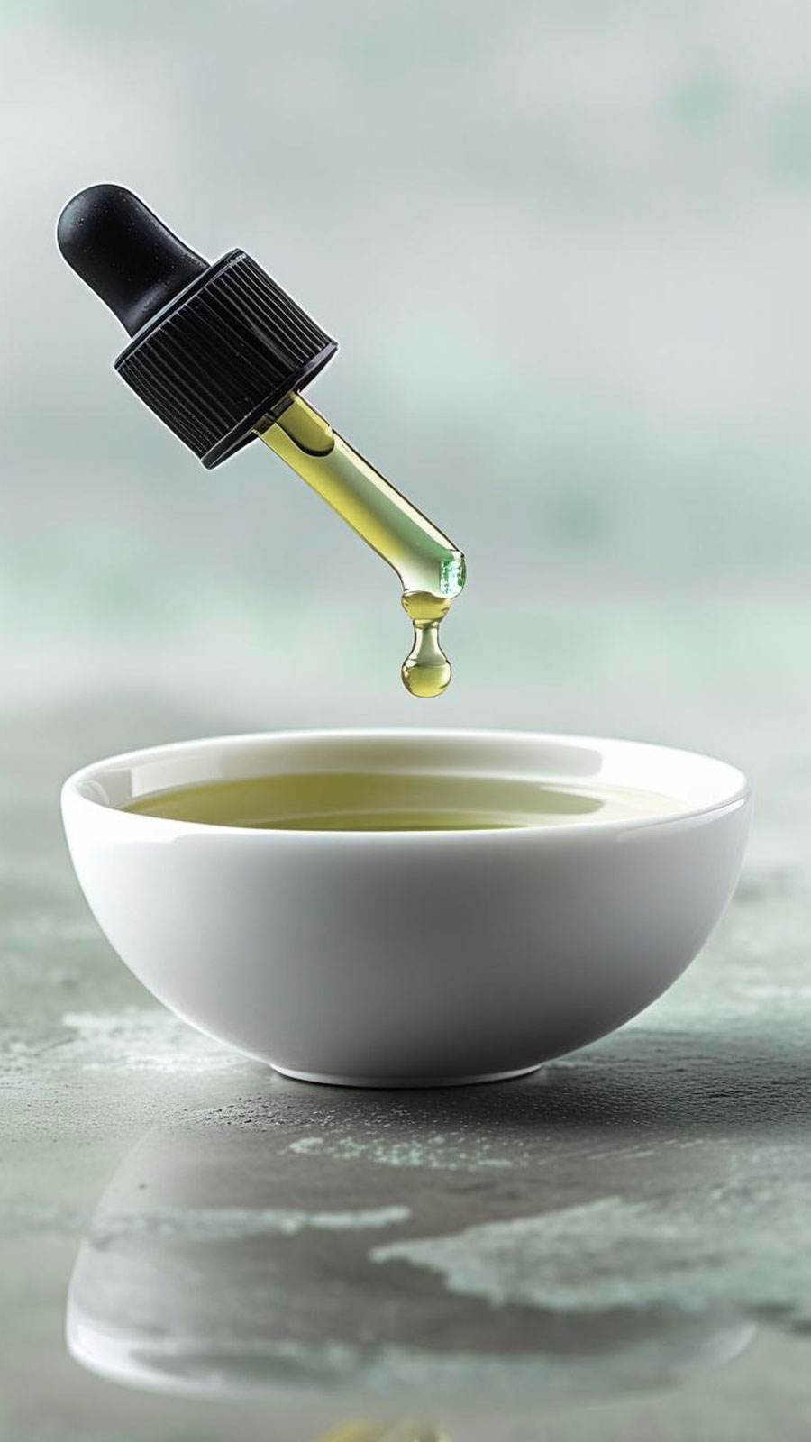 Provetta olio acidi grassi